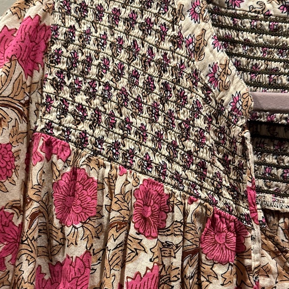 Rachel Zoe Pink and Brown Floral Blouse - Picture 4 of 6